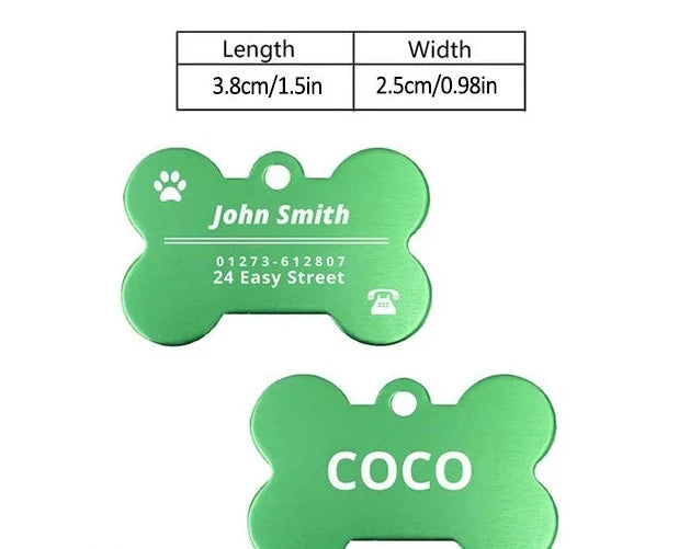 Custom Engraved Pet ID Tags