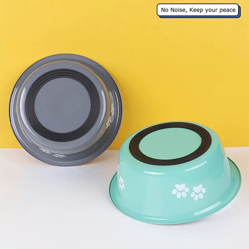 Premium Stainless Steel Non-Slip Dog Bowls: Perfect for Small, Medium & Large Pets