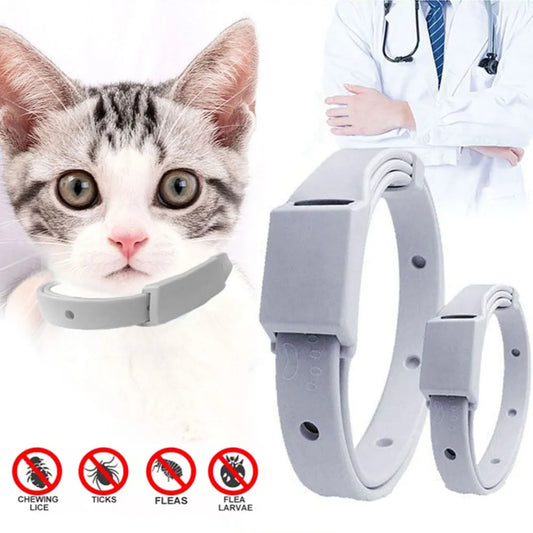 Ultimate Protection: Adjustable 8-Month Anti-Flea Tick Collar for Cats & Small Dogs